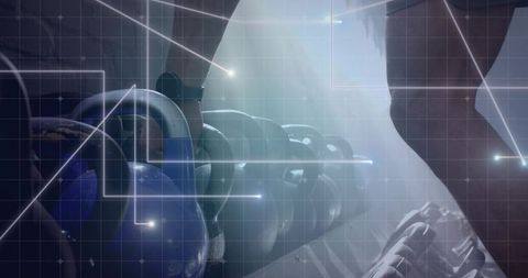 Fitness Blend: Digital Technology Enhances Gym Workouts with Kettlebells