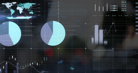 Innovative Digital Data Visualization Background for Business Insights