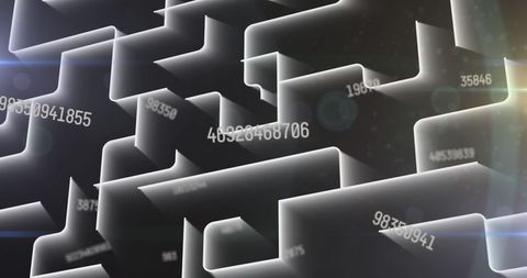 Abstract Digital Numbers on Dark Background - Download Free Stock Images Pikwizard.com