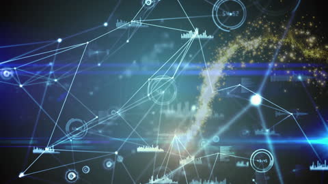 Digital Network Connections and Data Visualizations