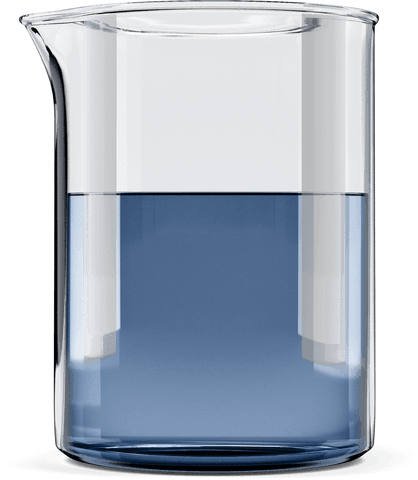 transparent beaker with blue chemical solution close-up - Download Free Stock Videos Pikwizard.com