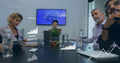 Data Visualization Meeting Team Planning Strategies Office Environment