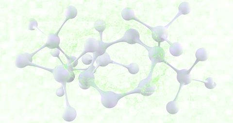 Technology Concept with Spinning Brain Molecule Structure