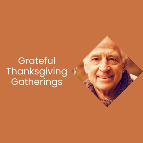 thanksgiving harvest greetings with smiling elderly man - Download Free Stock Templates Pikwizard.com