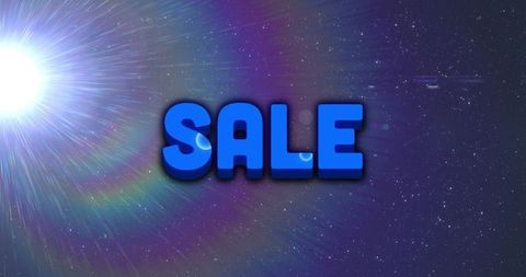 3d blue sale text amid digital cosmic background - Download Free Stock Images Pikwizard.com