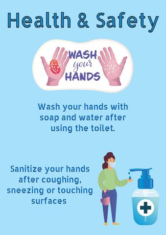 hand hygiene and health safety concept poster - Download Free Stock Templates Pikwizard.com