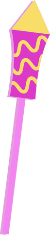 colorful party rocket with yellow tip on transparent - Download Free Stock Videos Pikwizard.com