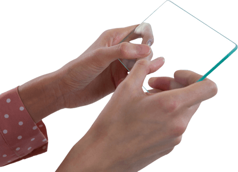 hands holding transparent glass smartphone technology future - Download Free Stock Videos Pikwizard.com
