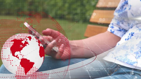 Digital Overlay of Spinning Globe with Smartphone Interaction