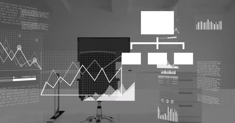 Digital Business Interface with Network Connections Over Office Desk - Download Free Stock Images Pikwizard.com
