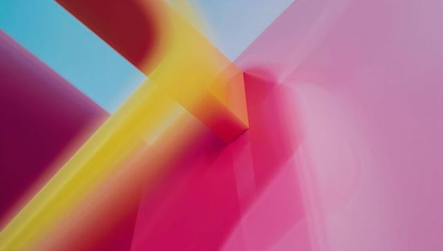 Vibrant geometric patterns with abstract shapes and bright colors