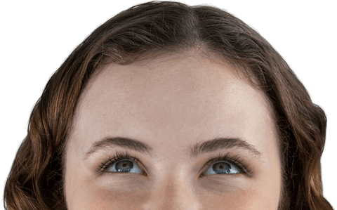 Transparent Background of Woman Conversing Wearway Facing Up