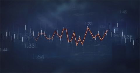 Dynamic Financial Data Visualization with Abstract Graph - Download Free Stock Images Pikwizard.com
