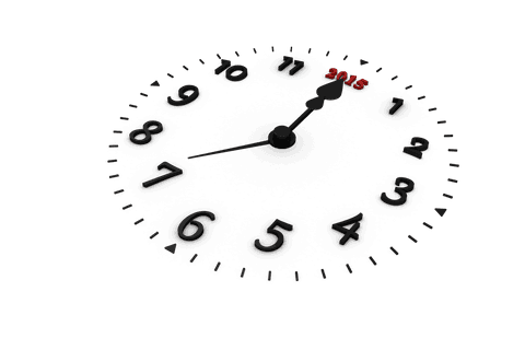 black clock design on transparent background - Download Free Stock Videos Pikwizard.com