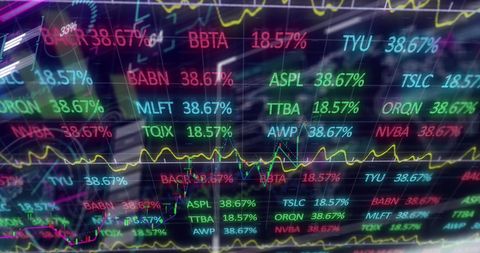 stock market data processing on digital interface - Download Free Stock Images Pikwizard.com