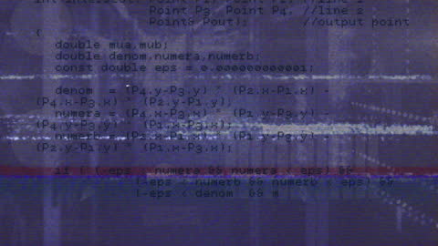 Digital Glitch Animation in Computer Server Environment