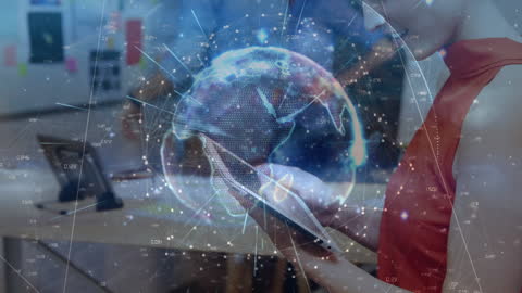 Futuristic Global Technology Concept in Business Environment