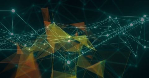 Abstract Geometric Connections in Digital Network - Download Free Stock Images Pikwizard.com
