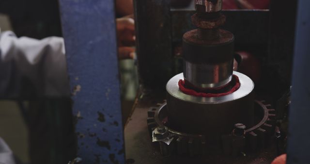 Close-up of Industrial Metalworking in Factory Workshop - Download Free Stock Images Pikwizard.com