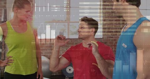 Group fitness training with digital health insights