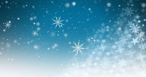 Winter Wonderland Snowflakes on Blue Background - Download Free Stock Images Pikwizard.com