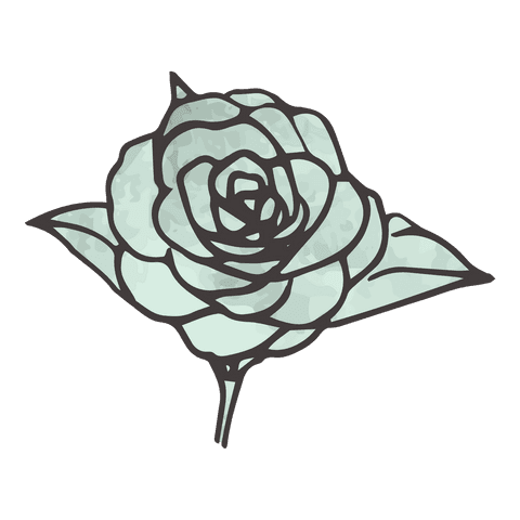 Transparent digital png illustration of blue flower