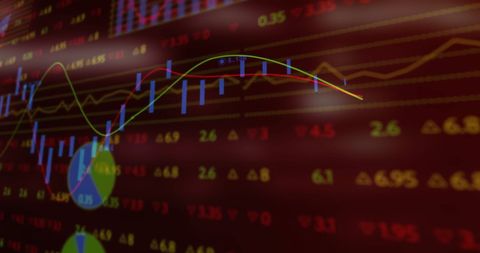 Dynamic Stock Market Data with Graphs and Statistics - Download Free Stock Images Pikwizard.com