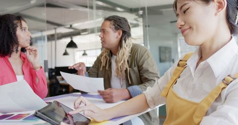 Creative Team Collaborating in Office Meeting