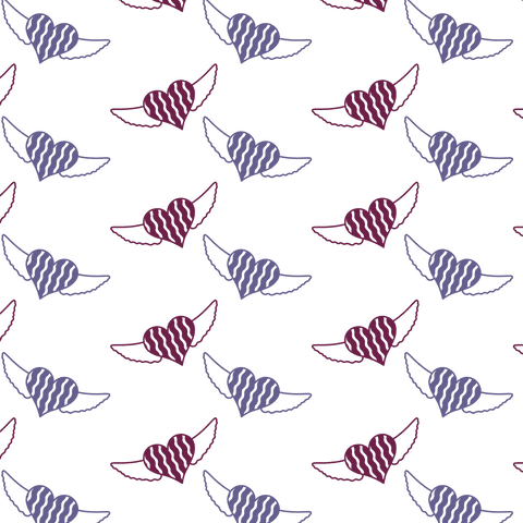 romantic heart wing pattern with transparent background for valentine's day - Download Free Stock Videos Pikwizard.com