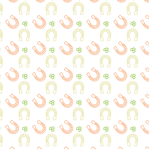 colorful horseshoes and clover pattern on transparent background - Download Free Stock Videos Pikwizard.com