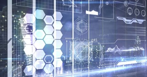Futuristic Digital Interface with Graphs and Data Visualizations - Download Free Stock Images Pikwizard.com