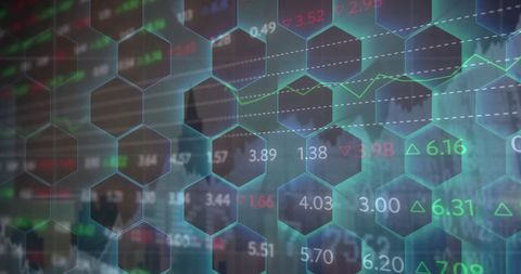Financial Data Analysis with Network of Hexagons