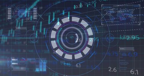 Futuristic Digital Interface With Data and Security Elements - Download Free Stock Images Pikwizard.com
