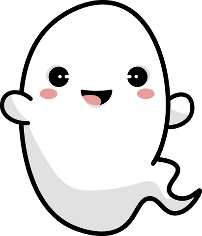smiling friendly ghost on transparent background for halloween - Download Free Stock Videos Pikwizard.com