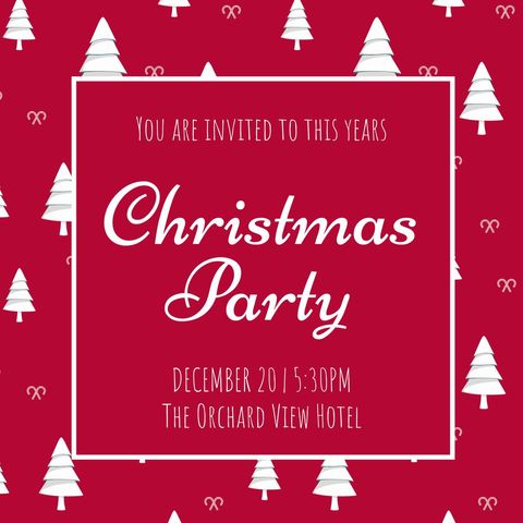 festive christmas party invitation design with holiday elements - Download Free Stock Templates Pikwizard.com