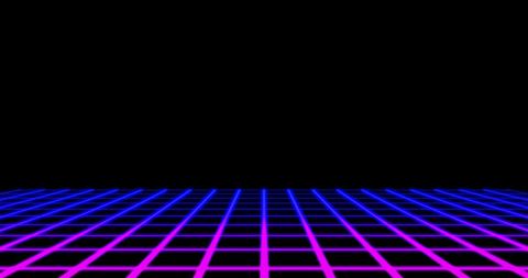 Retro Futuristic Glowing Grid Space - Download Free Stock Images Pikwizard.com