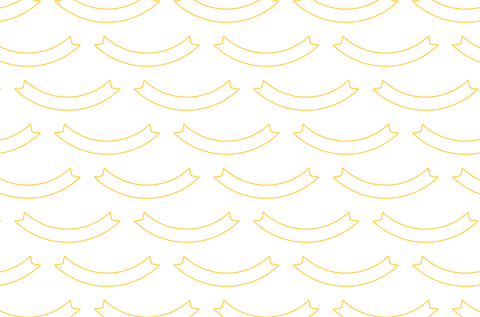 Yellow oblong pattern on transparent background