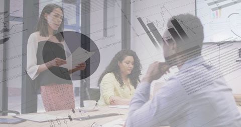 Dynamic Financial Presentation in Modern Office Environment