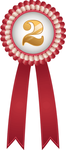 second place award ribbon on transparent background - Download Free Stock Videos Pikwizard.com