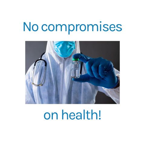Healthcare Professional Holding Vaccine Encouraging Safety - Download Free Stock Templates Pikwizard.com