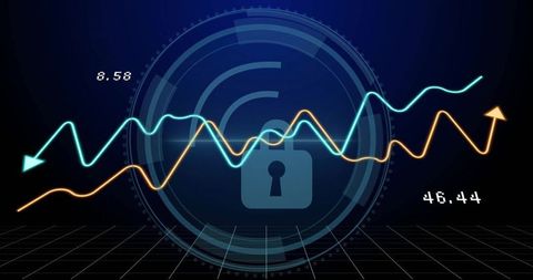 Digital Lock on Data Graph with Secure Technology Lines