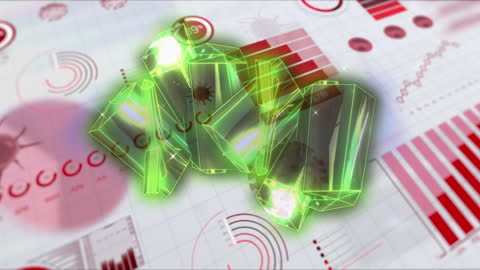 Futuristic Data Visualization with COVID-19 Elements