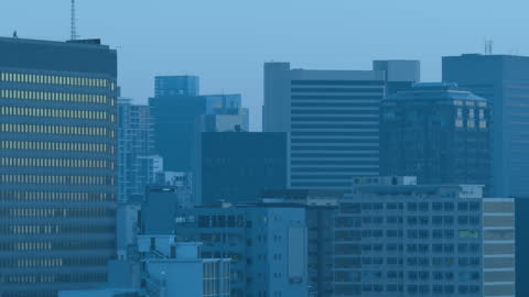 Urban Cityscape with Modern Architecture and Digital Animation