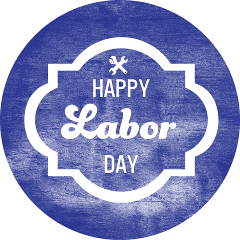 happy labor day badge with transparent background - Download Free Stock Videos Pikwizard.com