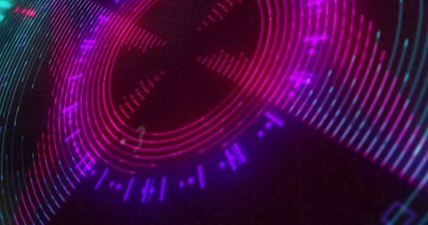 vibrant circular light display with digital energy patterns - Download Free Stock Images Pikwizard.com