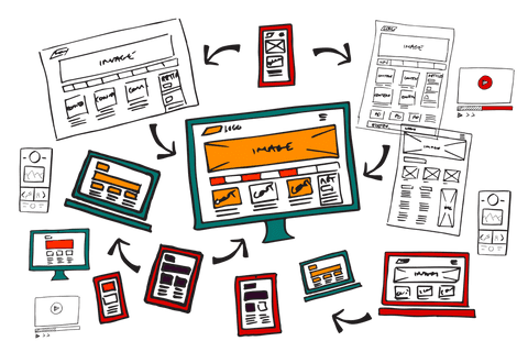 Transparent Digital Illustration of Computer and Websites - Download Free Stock Videos Pikwizard.com