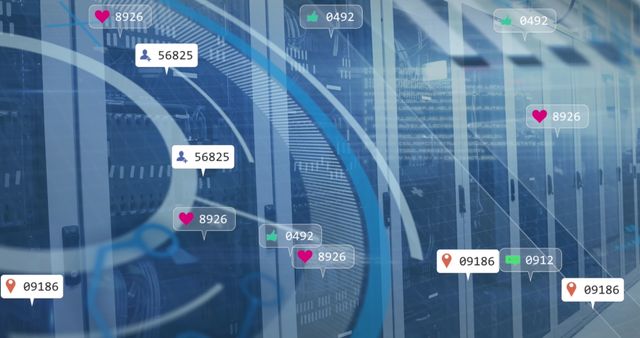 Data Analytics and Social Media Insights in High Tech Server Room - Download Free Stock Images Pikwizard.com