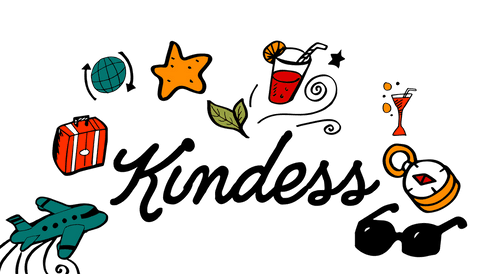 transparent illustration of kindness concept with travel and fun elements - Download Free Stock Videos Pikwizard.com