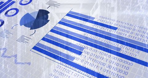 Digital Data Analysis with Binary Code Overlay - Download Free Stock Images Pikwizard.com