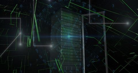 Data Streaming Around High-Tech Server in Dynamic Digital Network